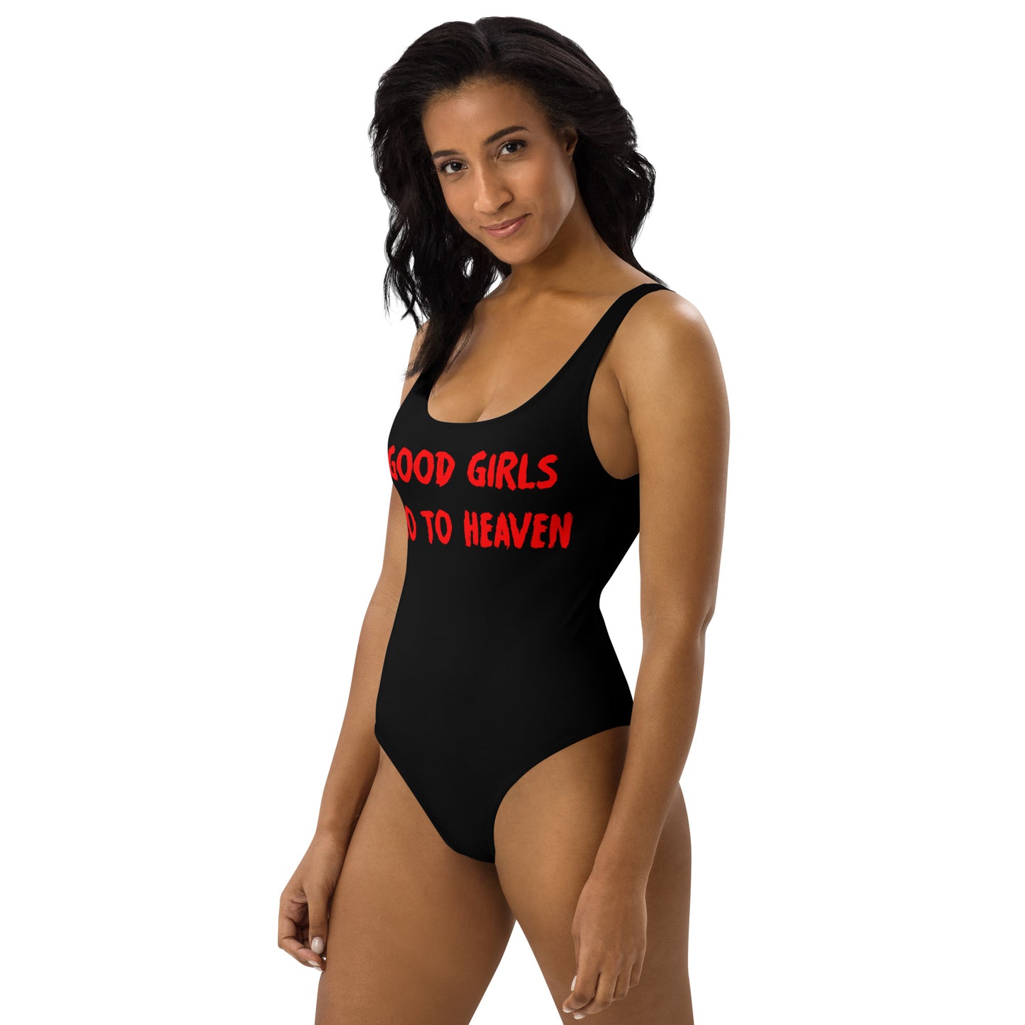 One-Piece Swimsuit "Bad girls go backstage" - Romanian House Community Store