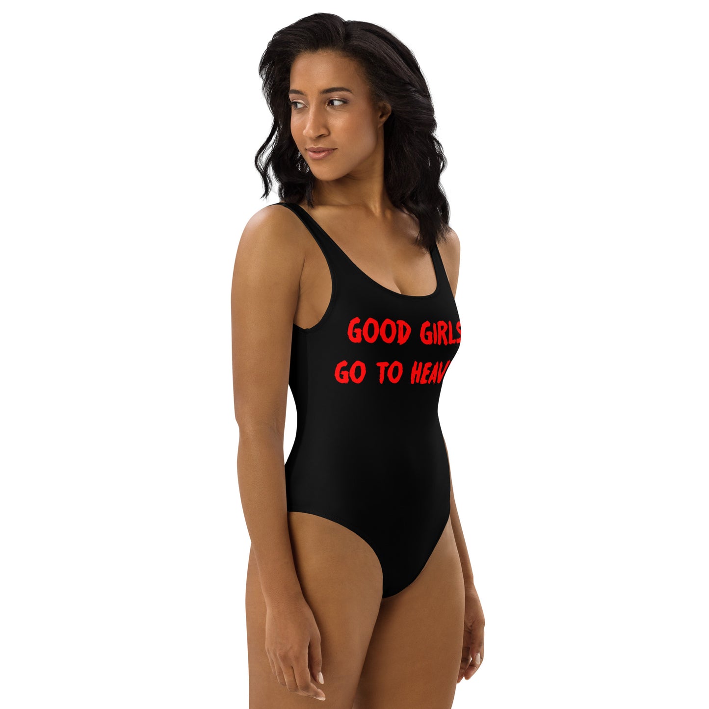 One-Piece Swimsuit "Bad girls go backstage" - Romanian House Community Store