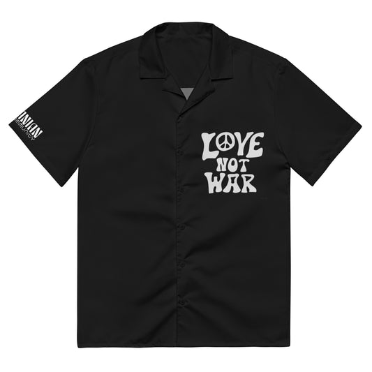 She said KM or me - Oversized shirt "Love not war" - Romanian House Community Store