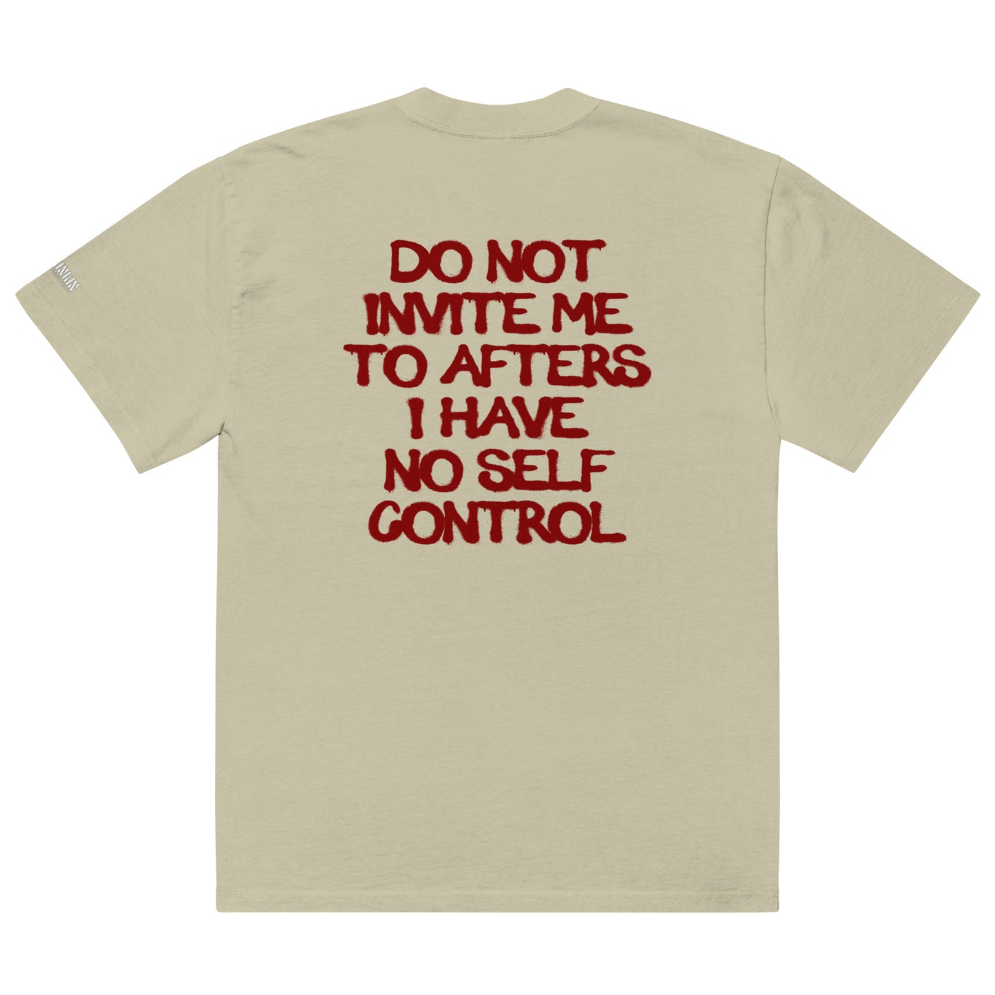 "DO NOT INVITE ME TO AFTERS" - Oversized Fit - faded colors - Romanian House Community Store