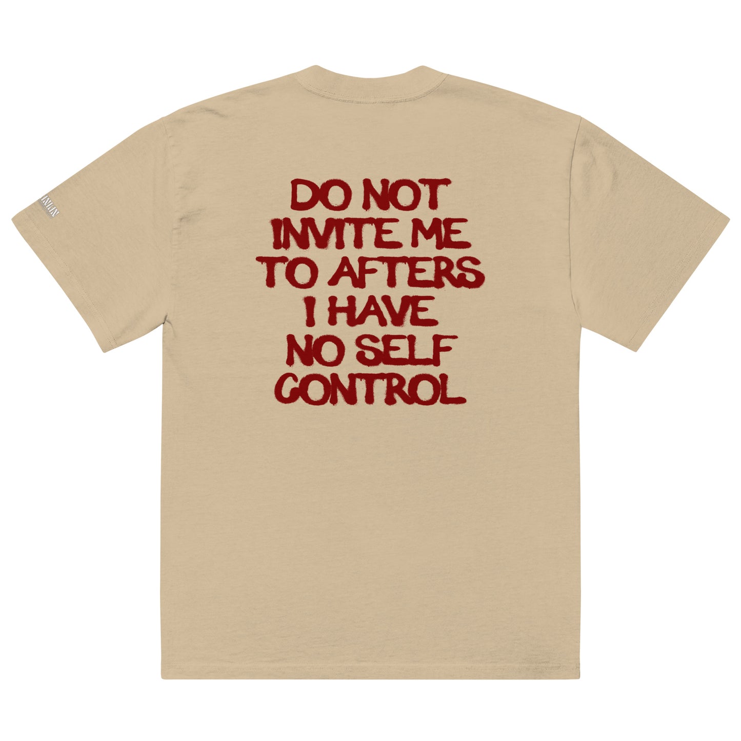 "DO NOT INVITE ME TO AFTERS" - Oversized Fit - faded colors - Romanian House Community Store